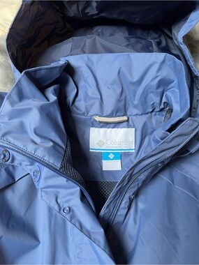 Columbia Packable Hooded Rain Jacket in Periwinkle